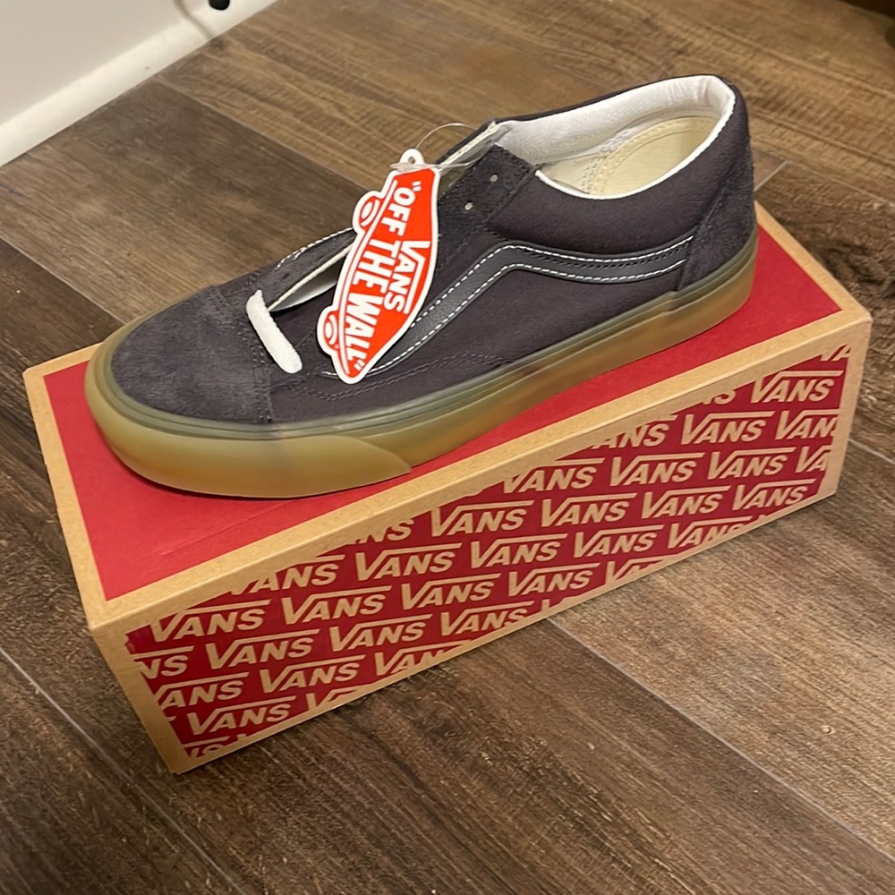 Vans style 36 gum/asphalt new in box. Never worn!